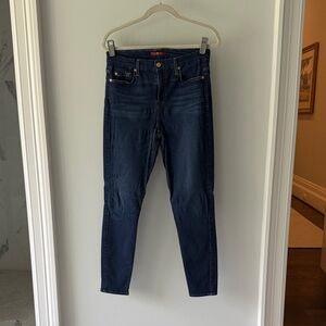 7 For All Mankind Dark Blue Skinny Jeans